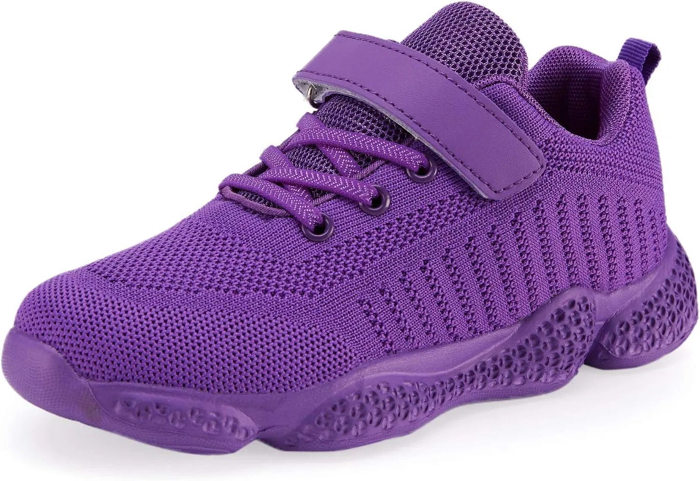 Детские кроссовки для девочек с дышащим трикотажем Hetios, Deep Purple — фото 4