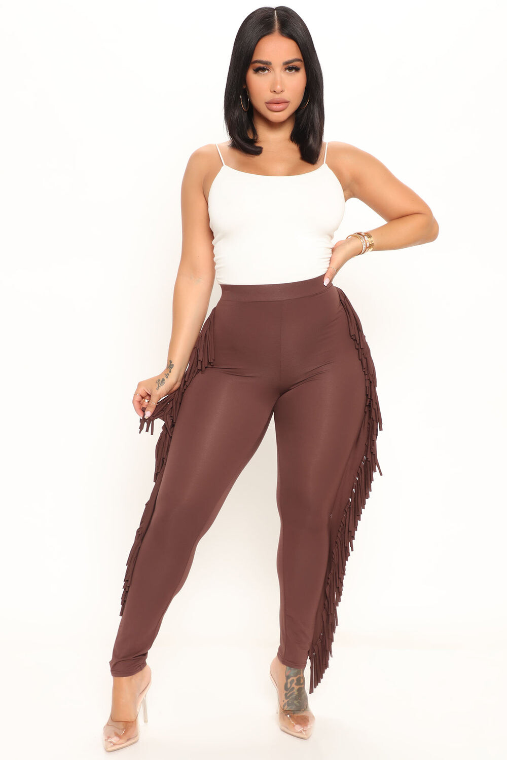 

Леггинсы Fashion Nova PI7083, шоколад