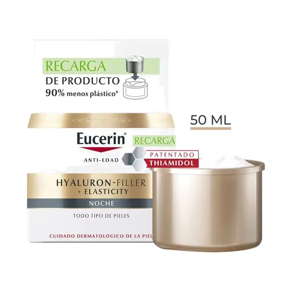 Ночной крем против морщин с гиалуроновой кислотой и эластином Hyaluron-Filler Elasticity EUCERIN, 50 мл