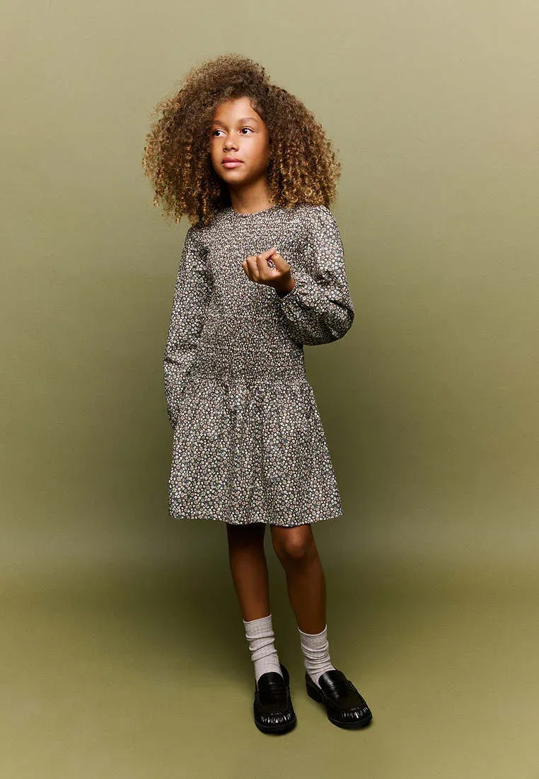 Детское повседневное платье Mango Kids, Dark Brown