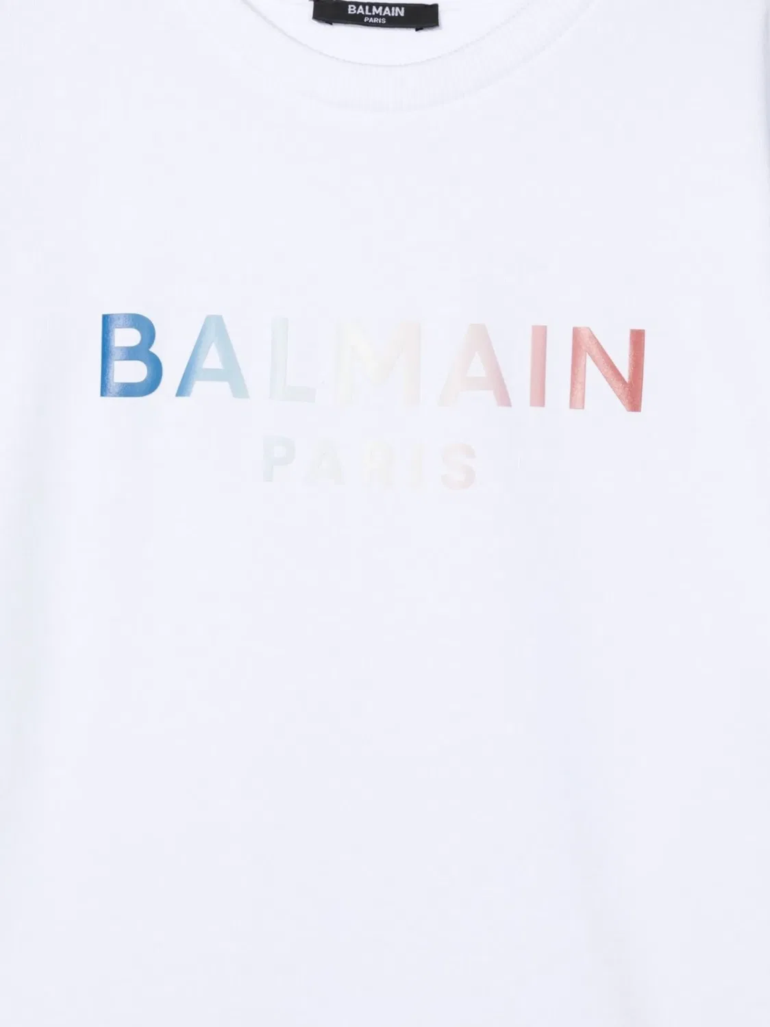 Толстовка с логотипом TEEN Balmain, белый — фото 2