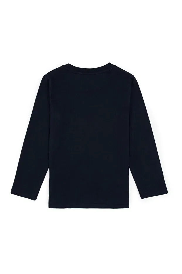 Детские свитшот для мальчиков хлопковый U.S. Polo Assn., Navy Blue — фото 4