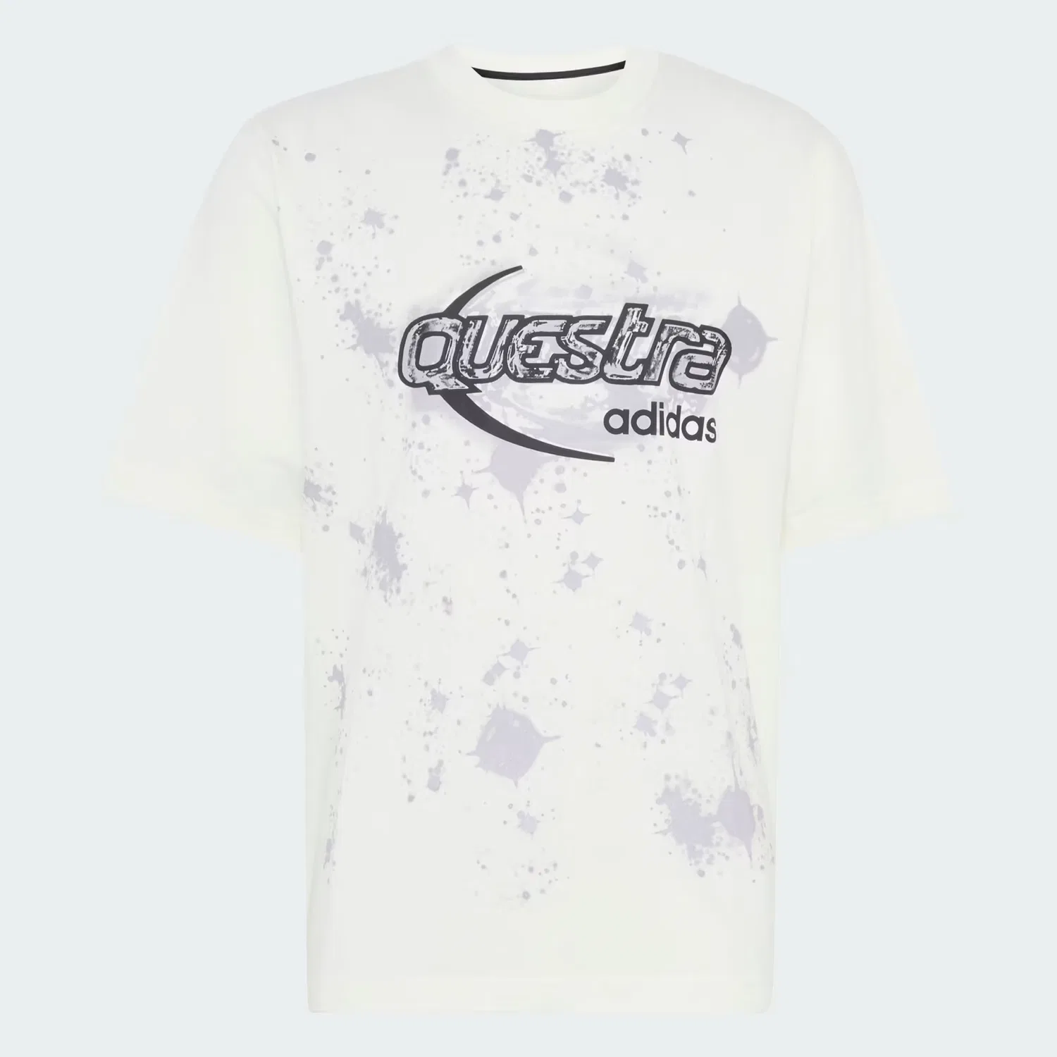 Мужская футболка с принтом свободного кроя Adilenium Season 5 Questra Adidas Originals, Off White — фото 4
