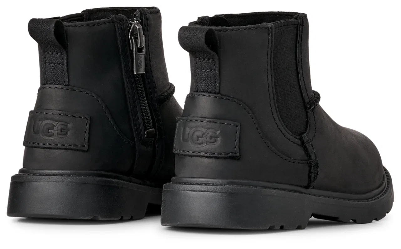 Детские ботинки для девочек с водонепроницаемым верхом Perry Weather Chelsea UGG, Black — фото 3
