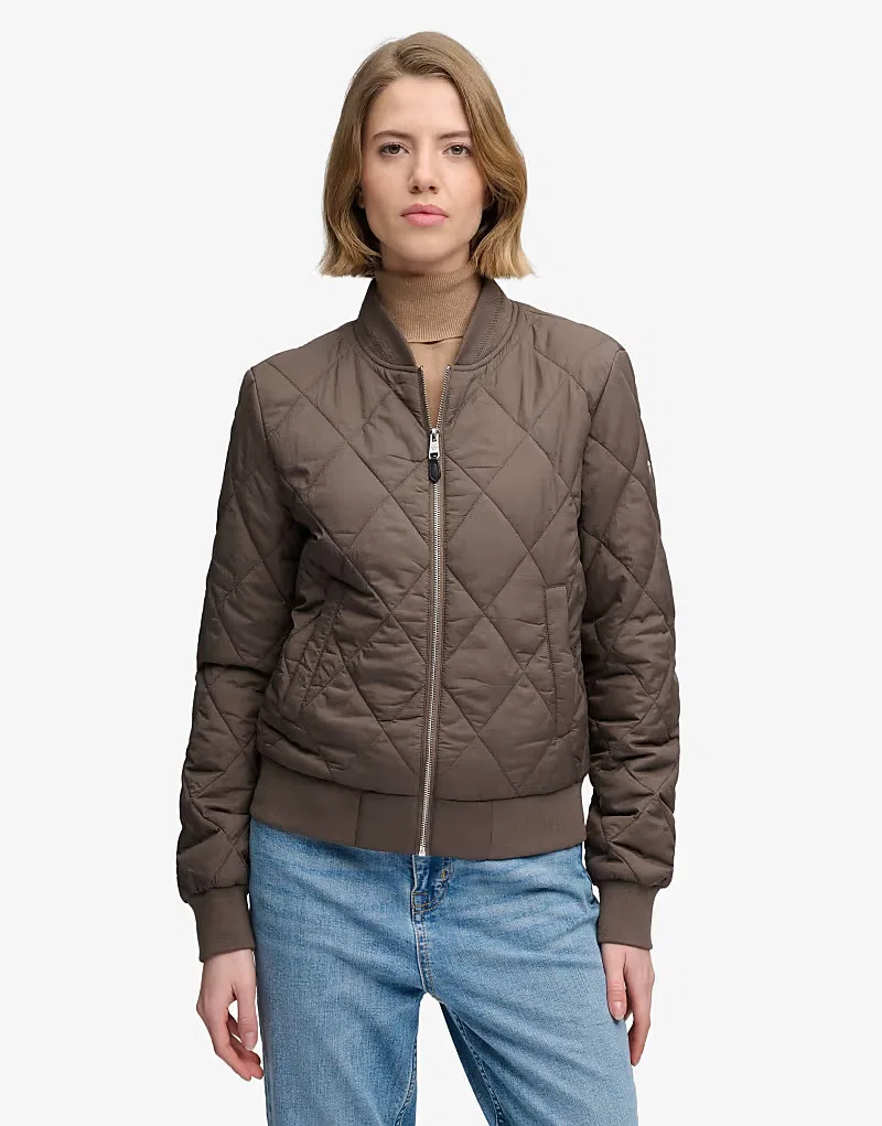 Бомбер Superdry Liner темно-хаки — фото 2