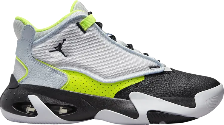 

Кроссовки Jordan Max Aura 4 GS Platinum Black Volt, серый