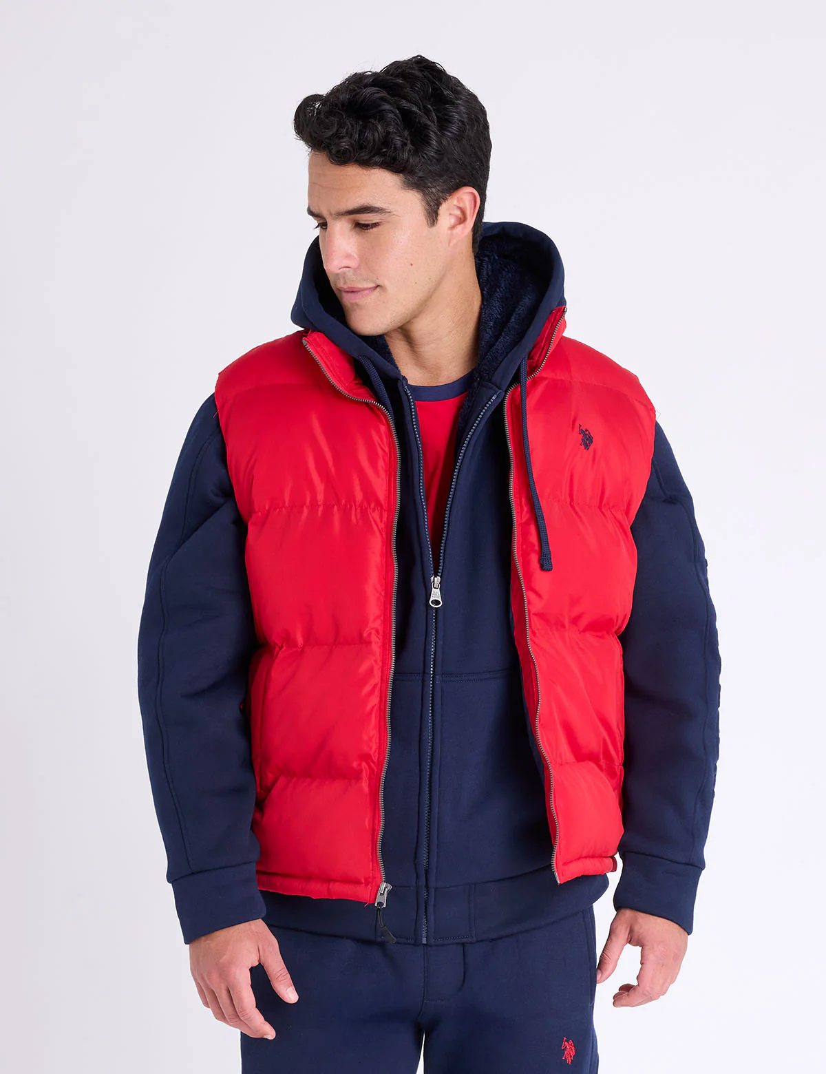 

Утепленный жилет U.S. Polo Assn Signature, красный