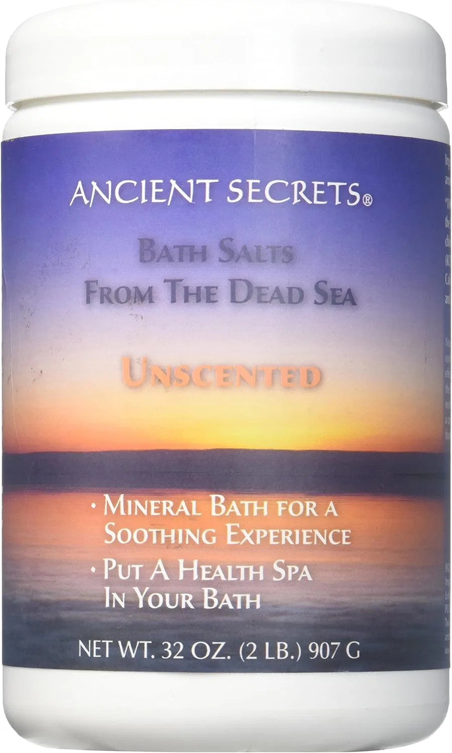 Соль для ванн с минералами Мертвого моря, без отдушек, 908 г, Ancient Secrets