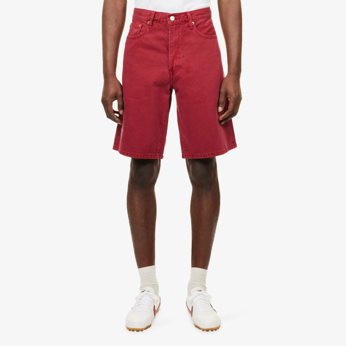 Джинсовые шорты Levi's x World Cup England 478 свободного кроя Levis, красный — фото 3