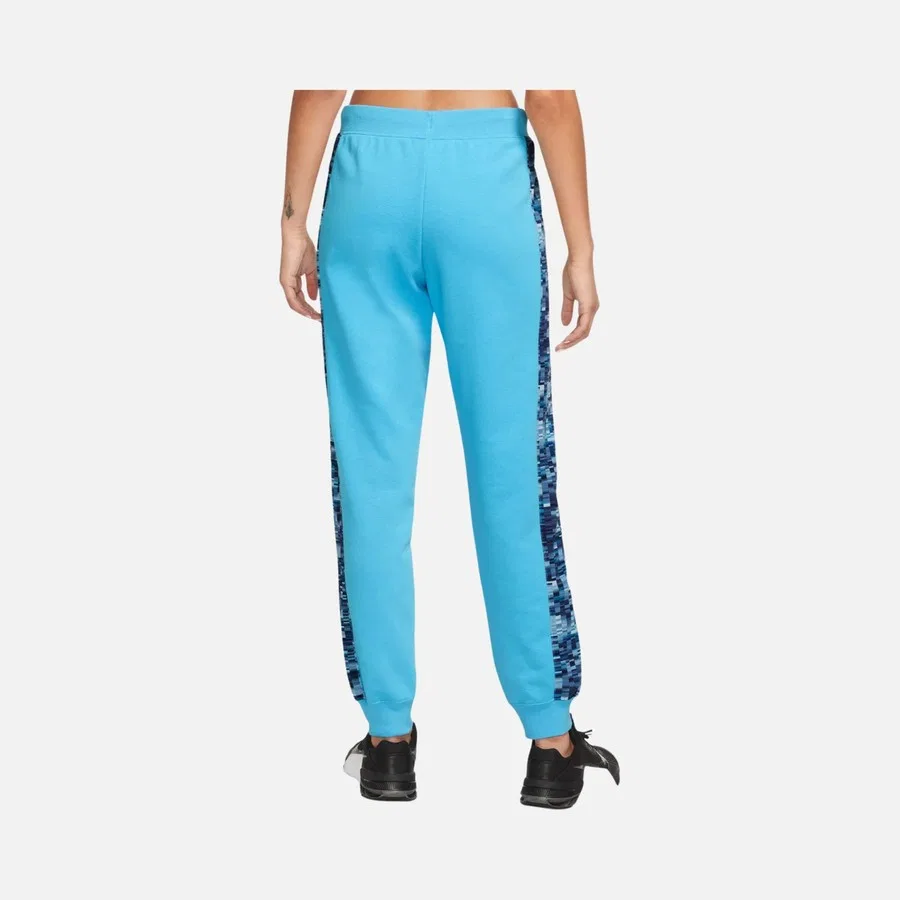 Женские спортивные брюки Nike Pro Dri-Fit Get-Fit French Terry Aop Training, Синий — фото 2