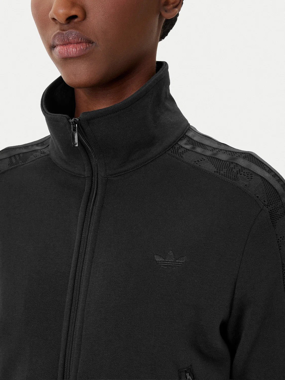 Женская толстовка приталенного кроя Firebird Lace Adidas, черный — фото 4