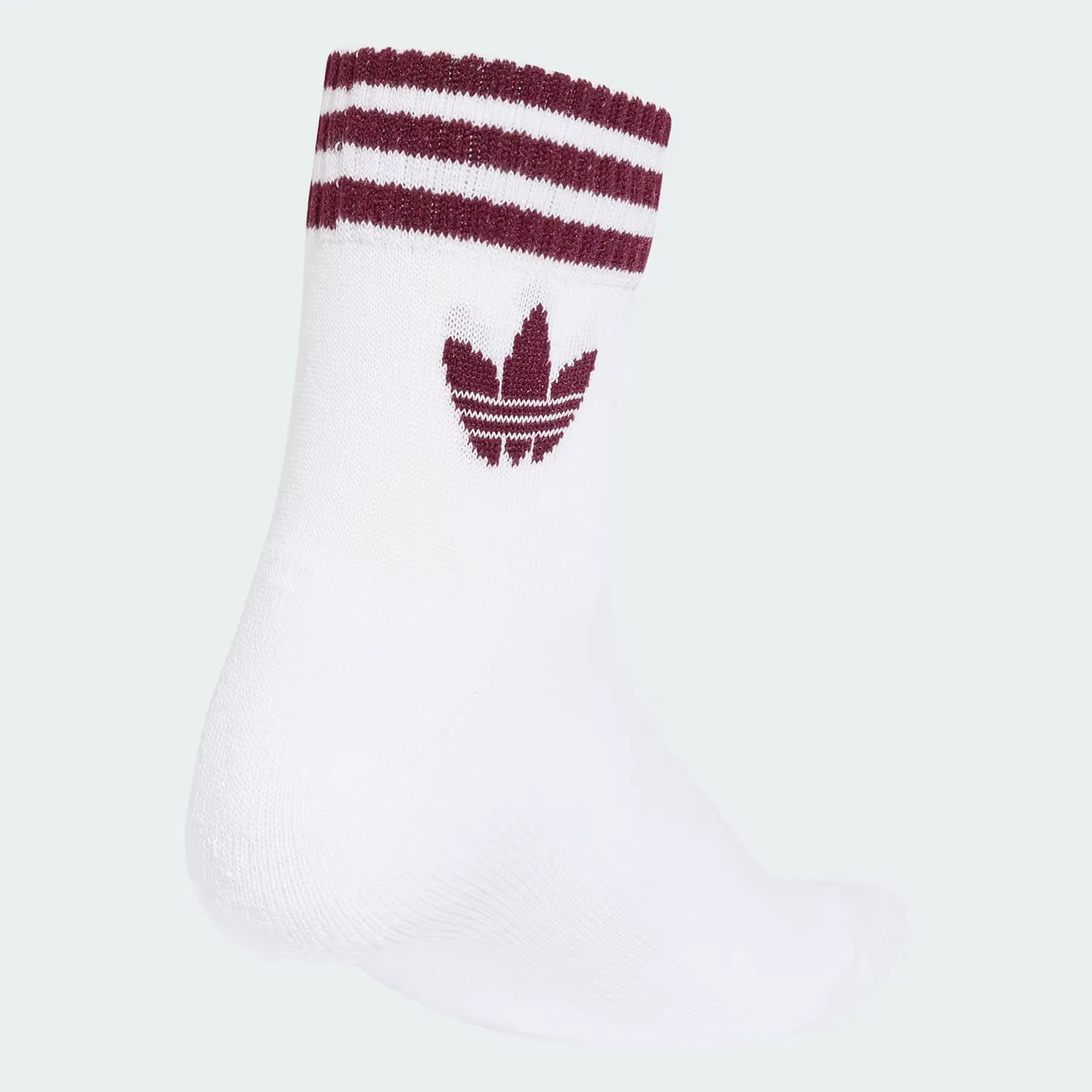 Носки укороченные набор из 3 пар 3-Stripes Adidas Originals, белый/wonder mauve/белый — фото 2