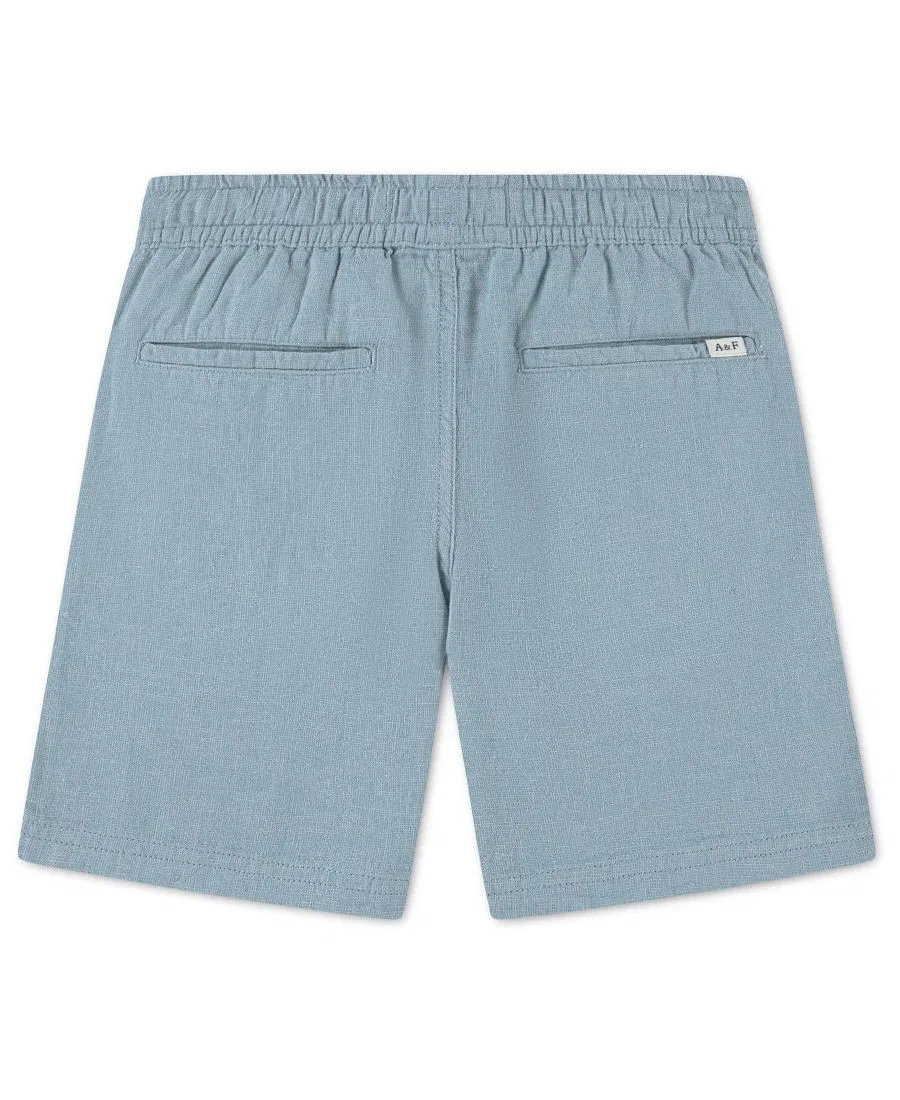 Шорты на резинке с завязками из льна Blue Fog abercrombie kids — фото 2
