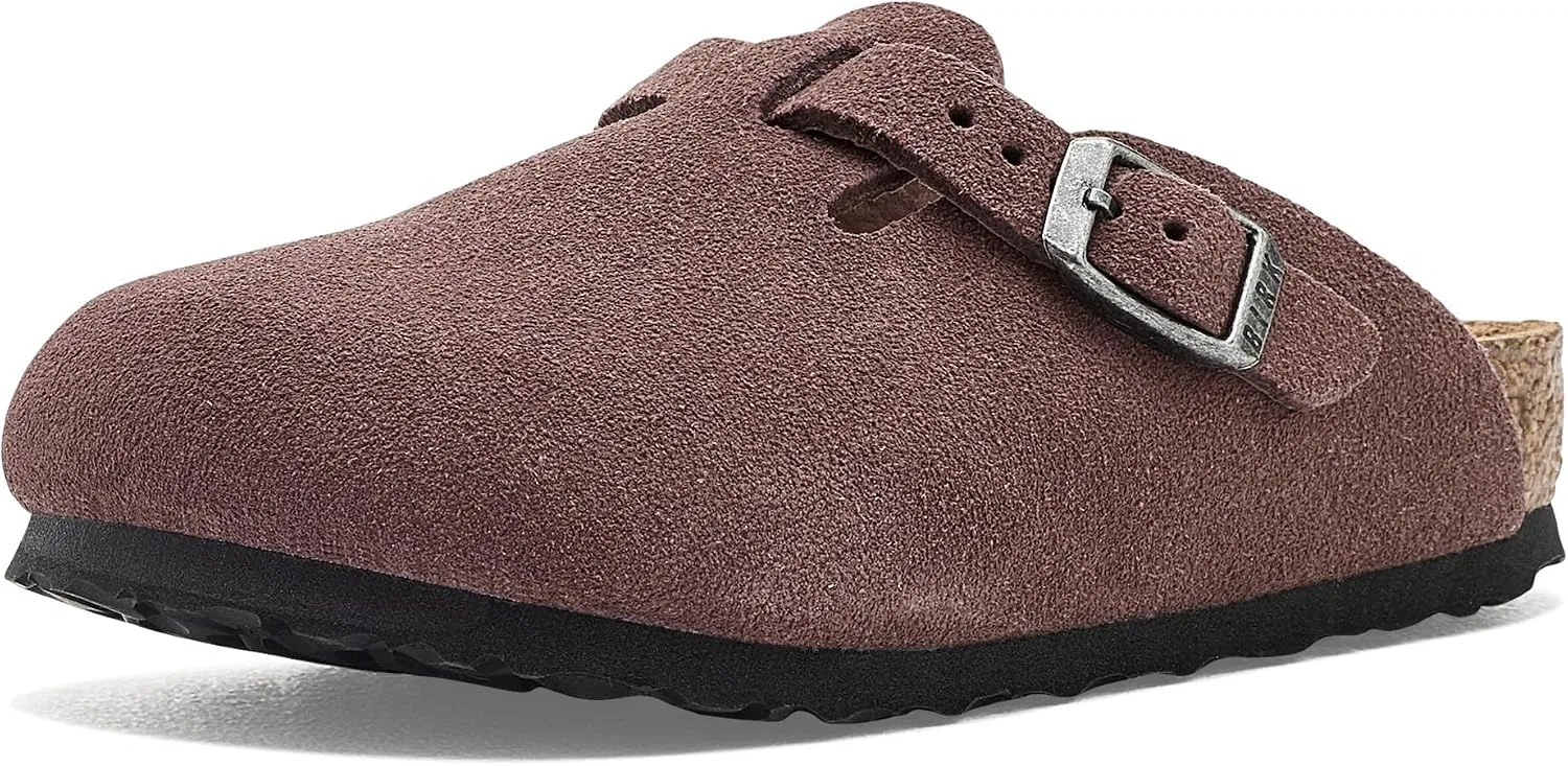 Детские сабо Boston из замши Birkenstock, Pepper