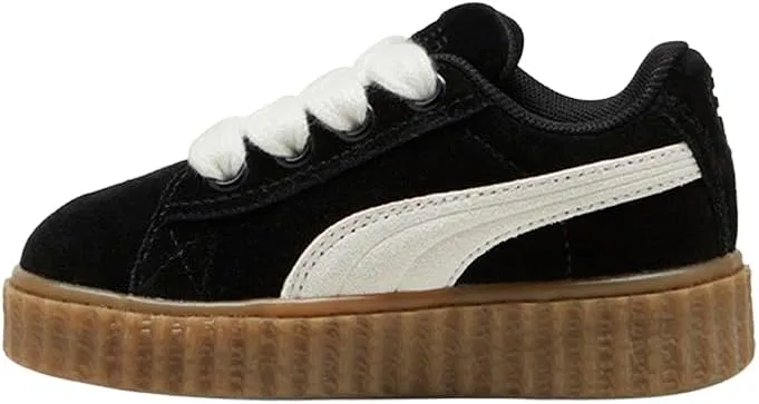 Детские кроссовки для девочек с шнуровкой Fenty X Creeper Phatty PUMA, Black — фото 3