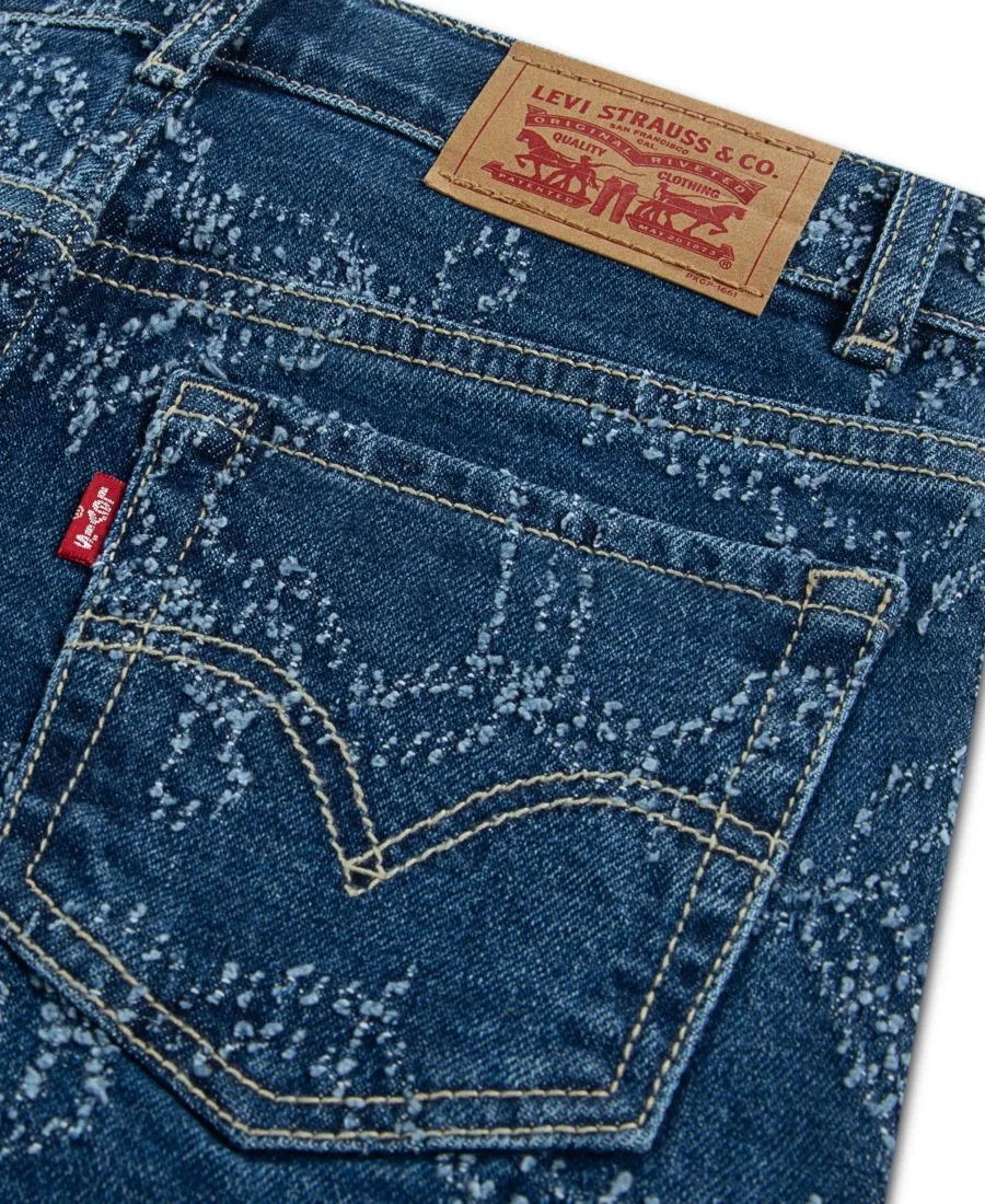 Детские джинсы для девочек с высокой посадкой клеш Love Locked Levi's, Love Locked — фото 4
