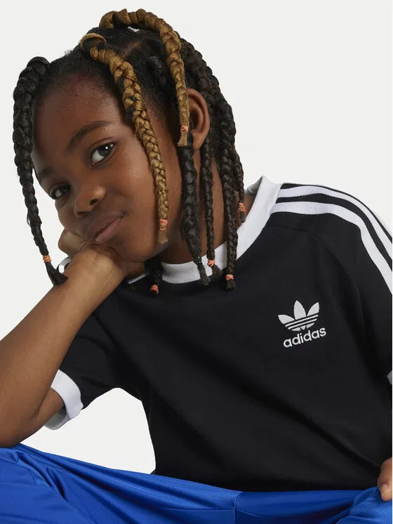 Футболка regular fit adicolor Trefoil Adidas, черный — фото 4