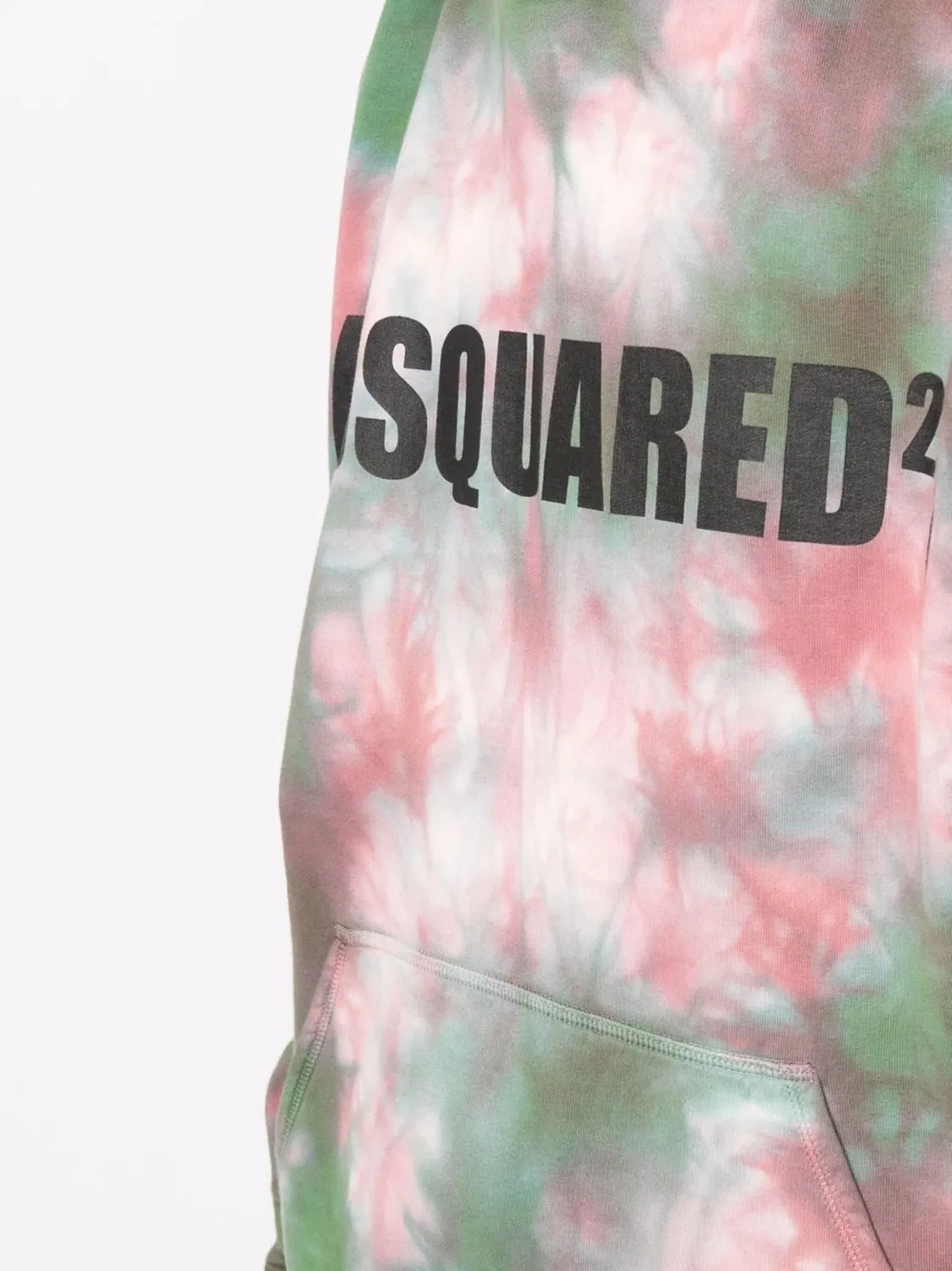 Худи с Логотипом в Стиле Тай-Лай DSQUARED2, зеленый — фото 3