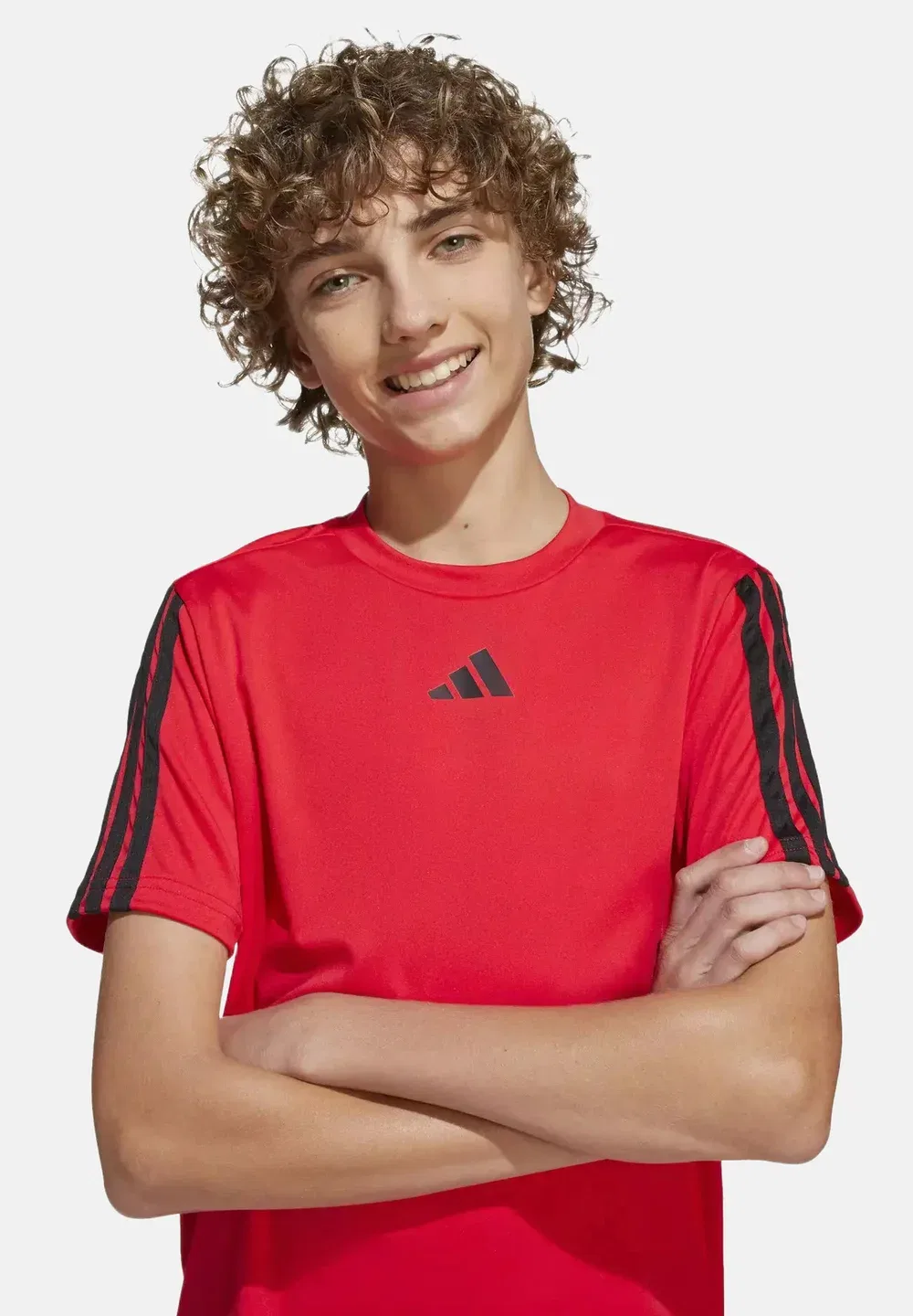 Товары первой необходимости для поезда - футболка с принтом Adidas Sportswear, Purrub Black — фото 2