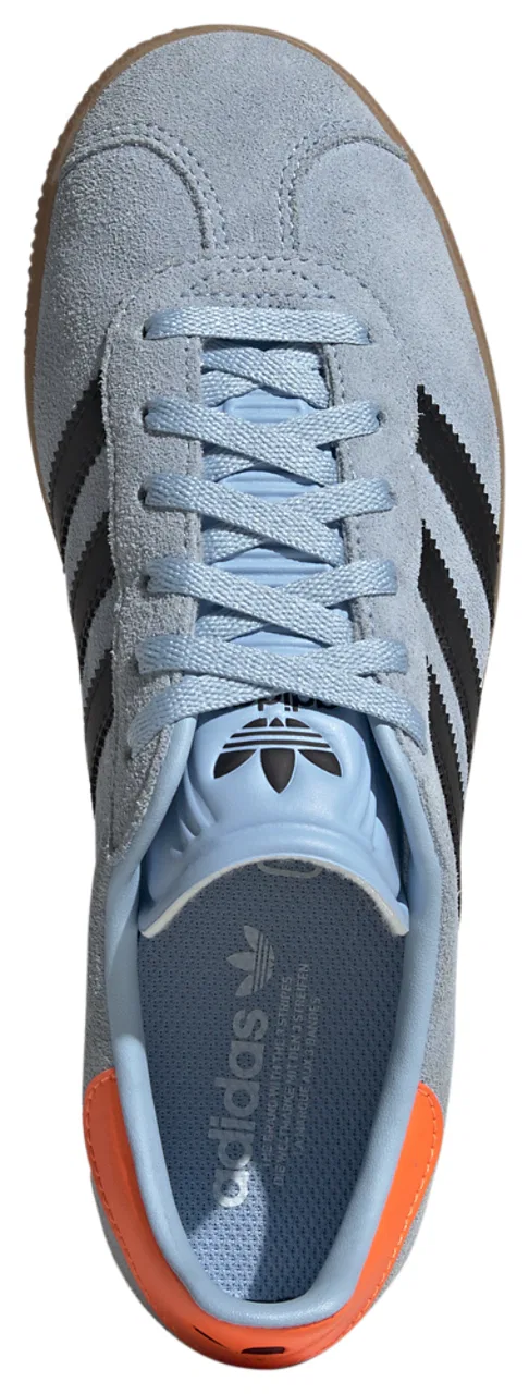 Кроссовки для девочек Gazelle Adidas, цвет Clear Sky/Black/Solar Orange — фото 4