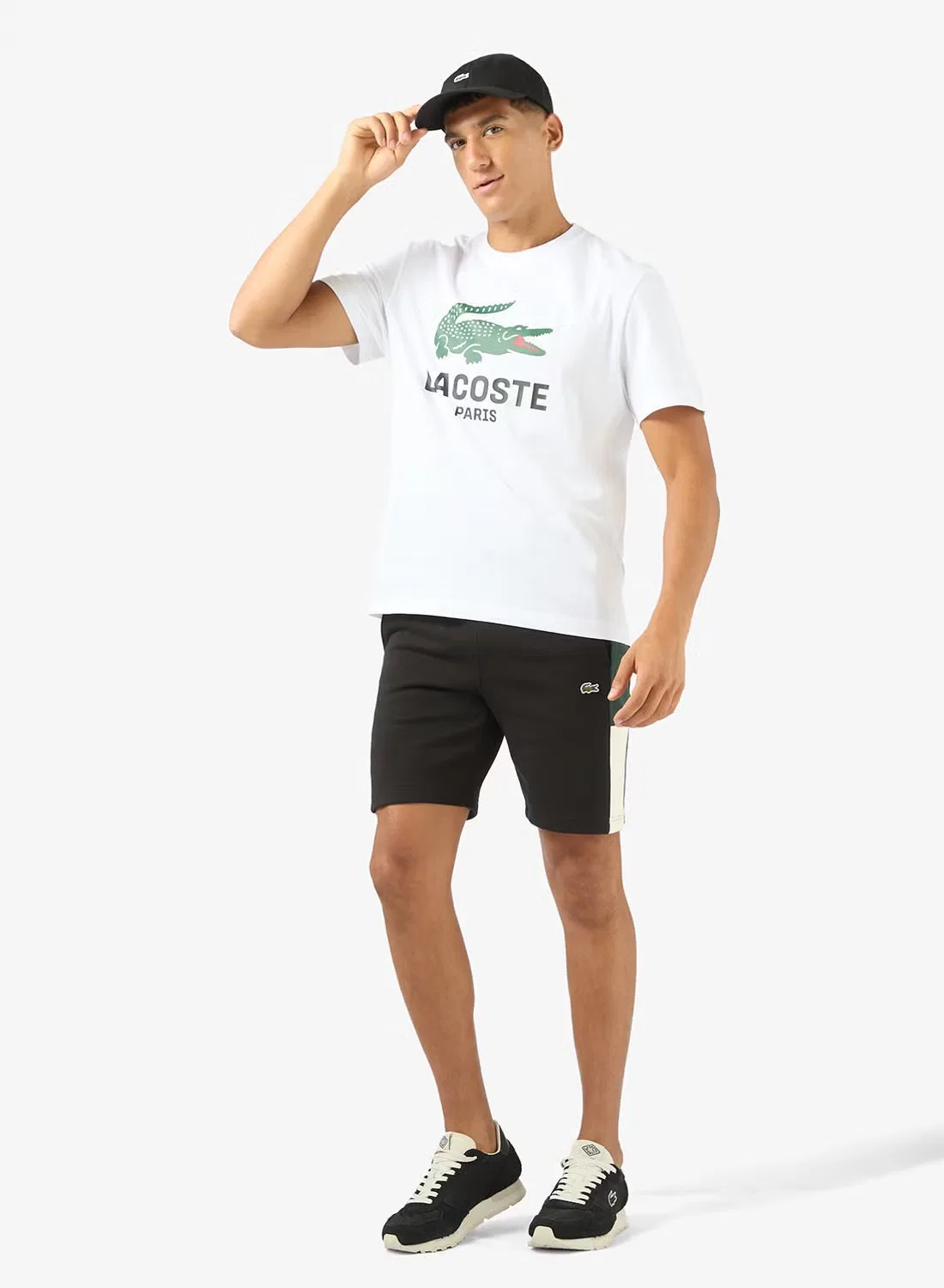 Футболка с принтом Lacoste, белый — фото 4