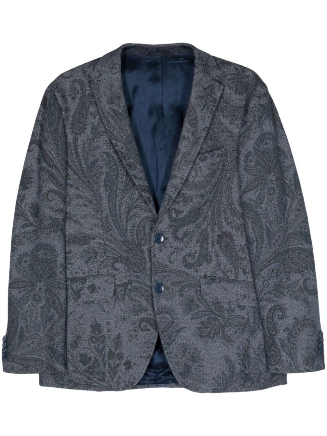 

ETRO жаккардовый пиджак, синий