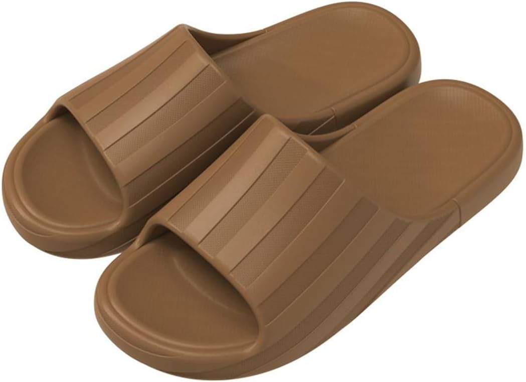 

Унисекс шлепанцы Rojeam с противоскользящей подошвой, быстро сохнущие, для душа, дома, ванной, сада и бассейна, коричневый