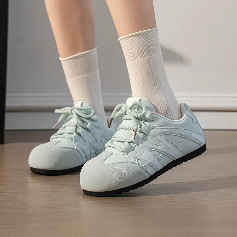 Детские повседневные кроссовки Hello Kitty с принтом, Sanrio, Mint Green — фото 4