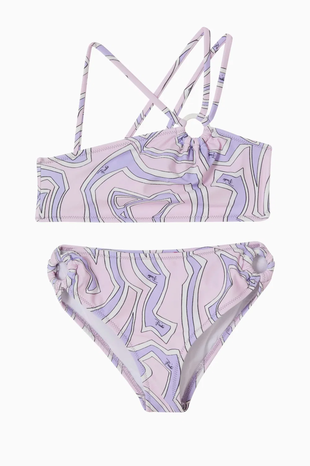 Комплект бикини с принтом на одно плечо Emilio Pucci