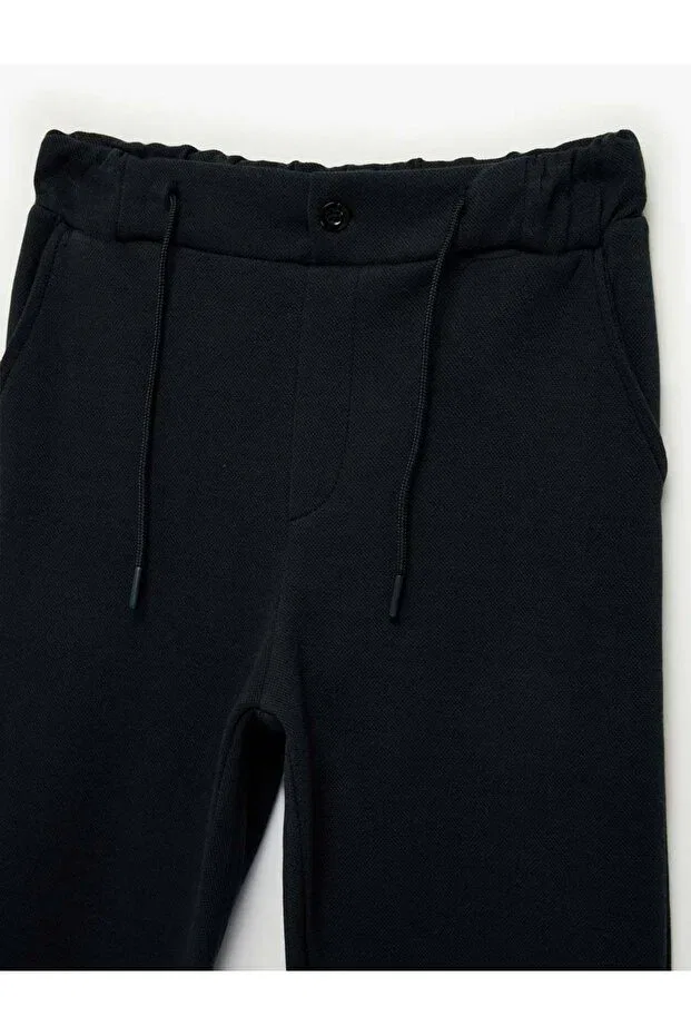 Детские спортивные штаны для мальчиков с застежкой-молнией Koton, Navy Blue — фото 3