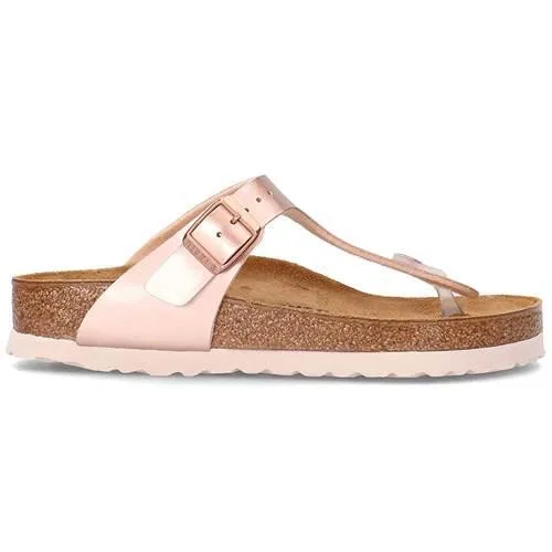 Детские шлепанцы с металлическим дизайном Gizeh Birkenstock, Rosa
