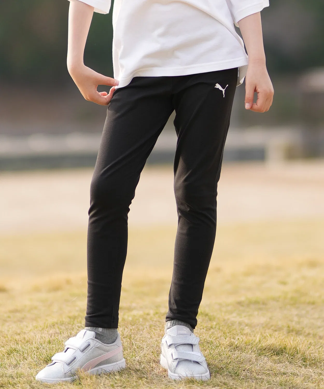 Детские леггинсы с логотипом PUMA, Black — фото 2