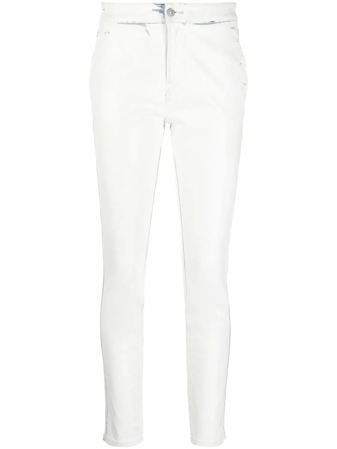 Узкие джинсы D-Tail Track Denim белые Diesel, белый