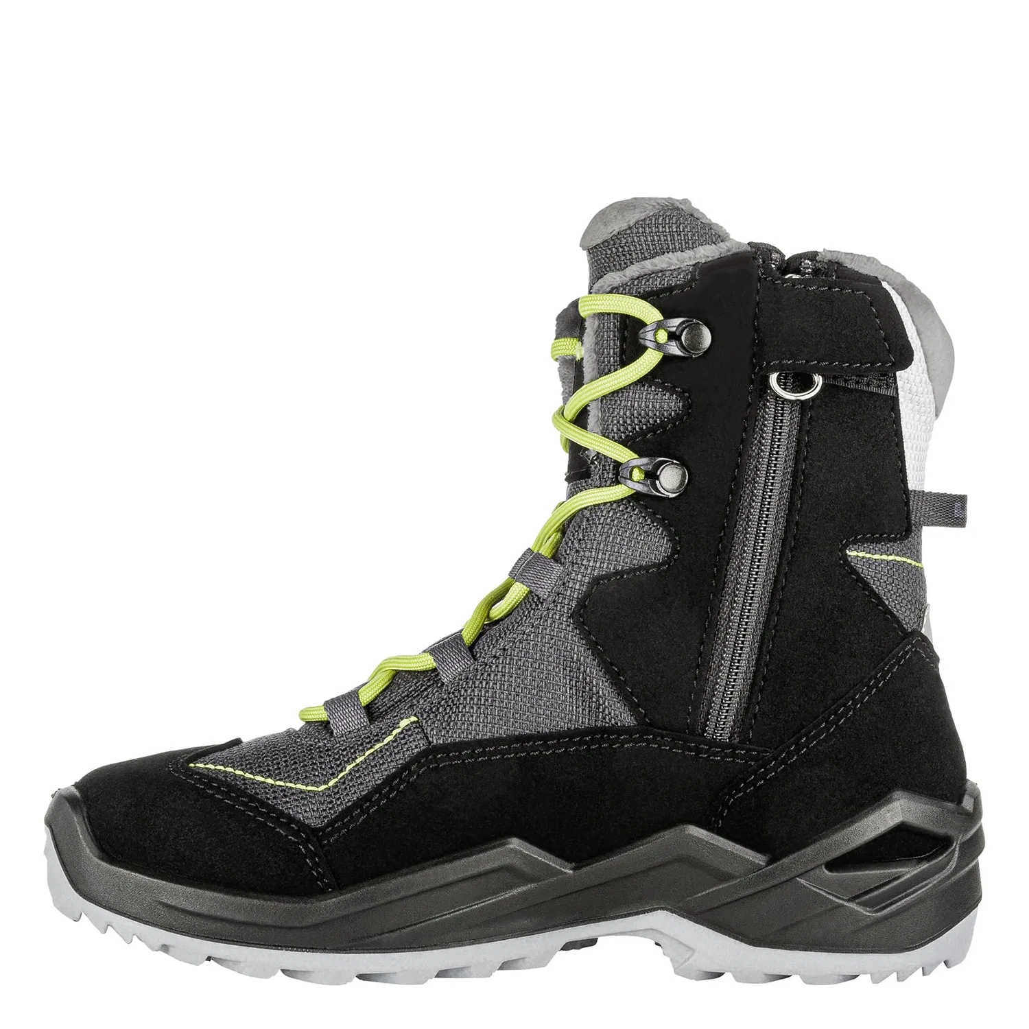 Детские ботинки для мальчиков с мембраной Linen Gtx LOWA, Black — фото 3