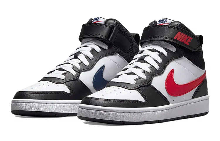 Детские кроссовки для скейтбординга с высокой посадкой Court Borough Mid 2 Nike, White Black University Red