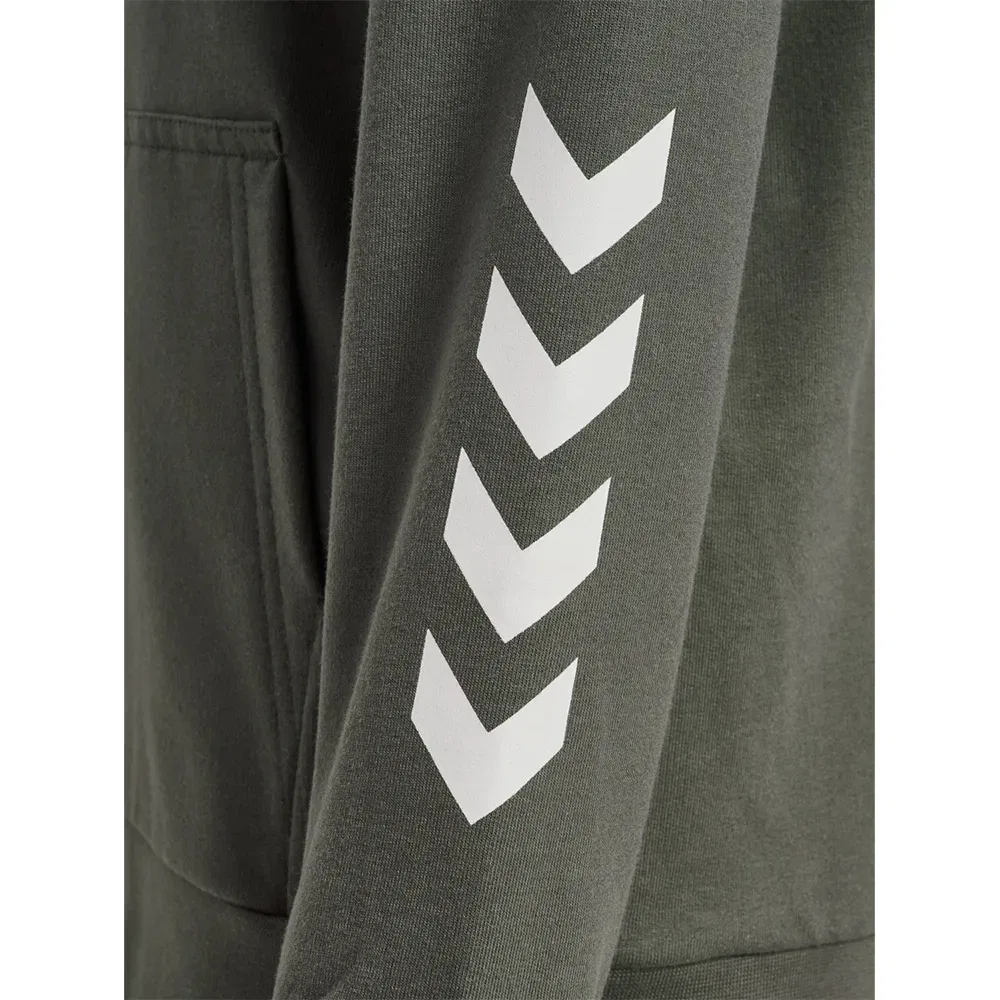 Худи Regular Logo Hummel, зеленый — фото 4