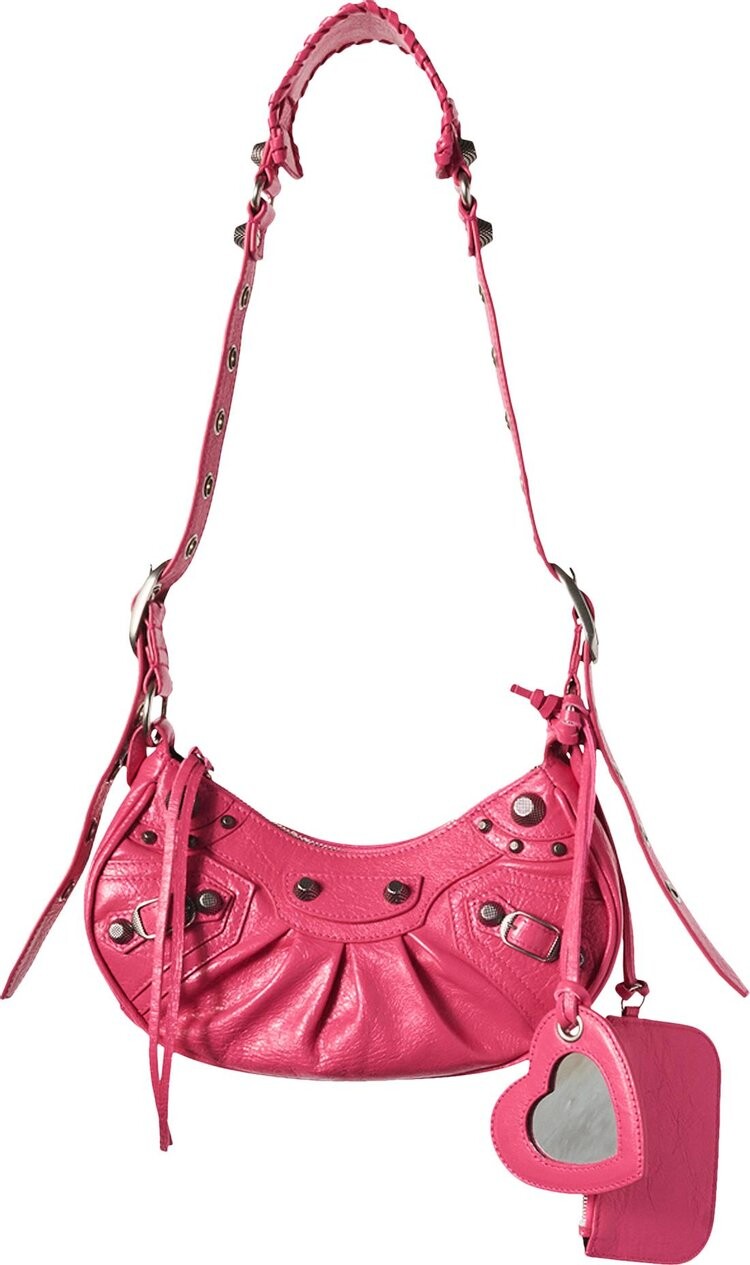 

Сумка Balenciaga Le Cagole Shoulder Bag XS Pink, розовый