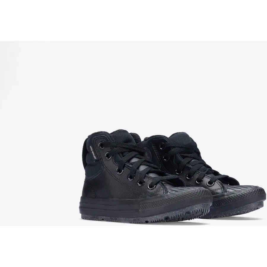 Ботинки детские кожаные Converse Chuck Taylor All Star Berkshire, Черный — фото 2