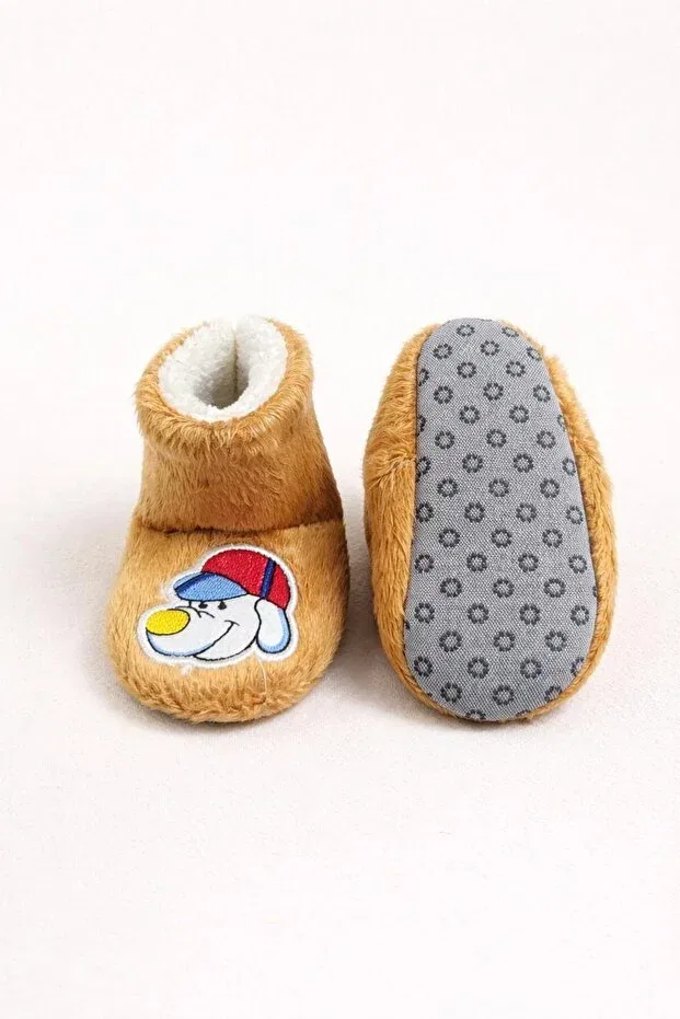 Детские тапочки для девочек с рисунком Numix Baby Kids, Brown — фото 3