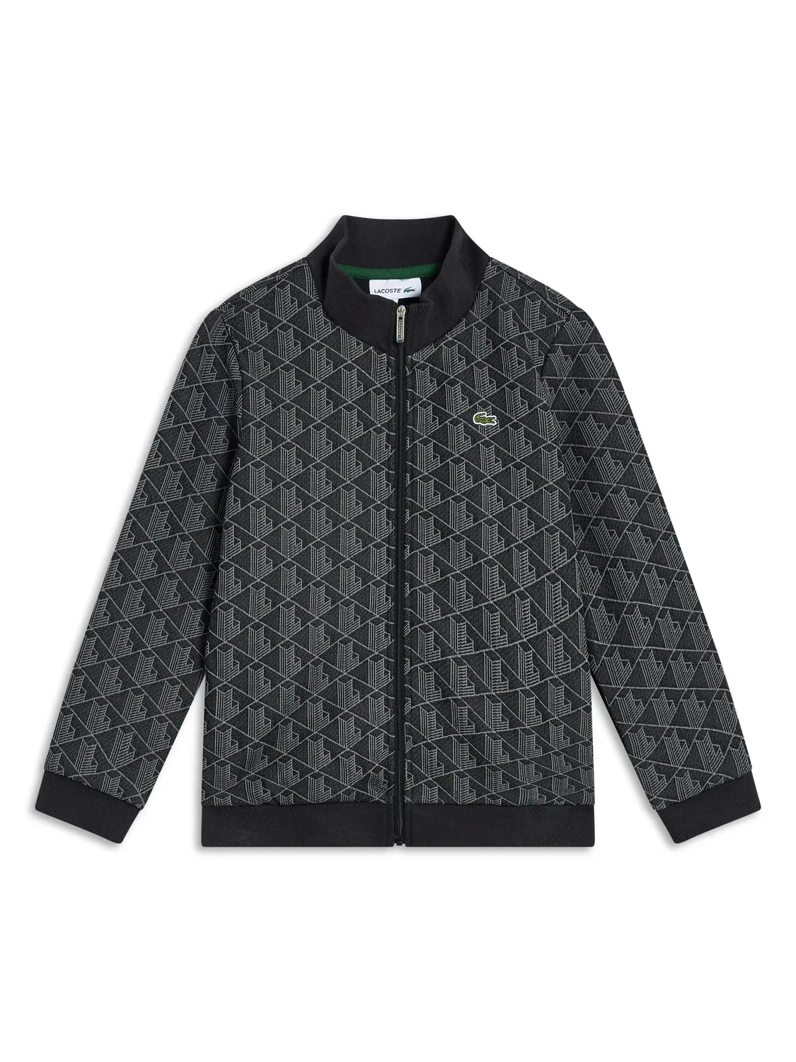 Свитшот с монограммой Lacoste, черный