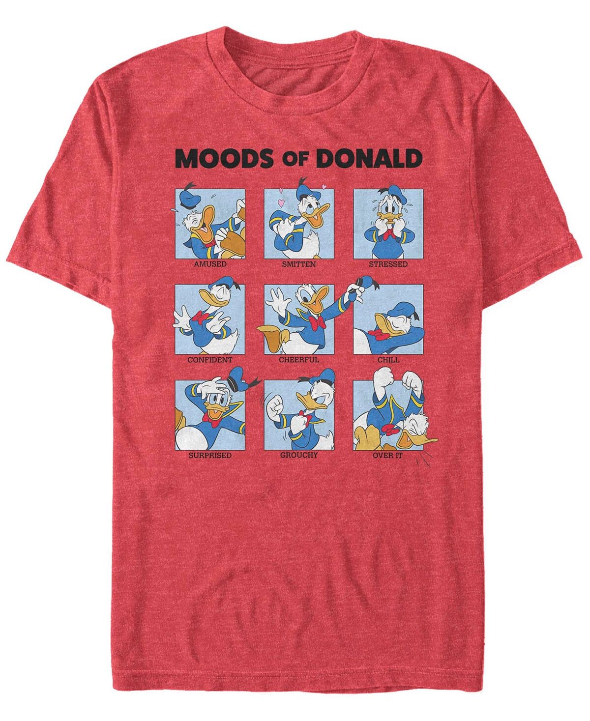 

Мужская футболка с коротким рукавом donald moods Fifth Sun, красный