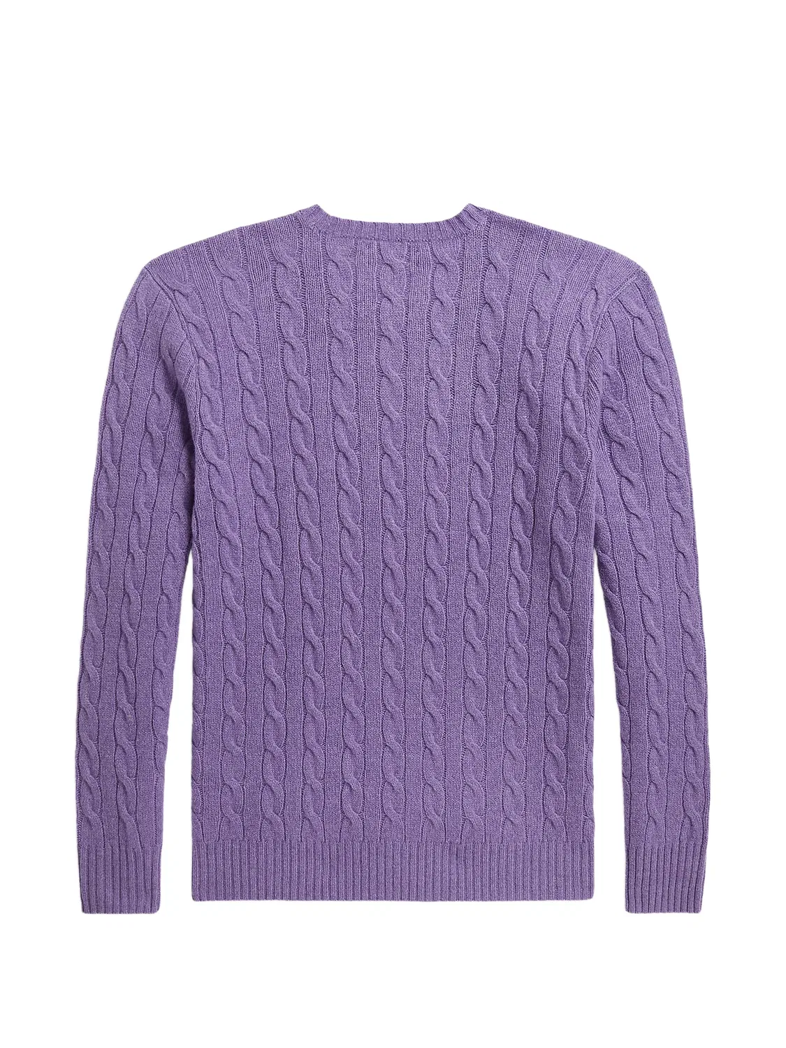 Свитер фактурной вязки из шерсти и кашемира Polo Ralph Lauren, фиолетовый — фото 2