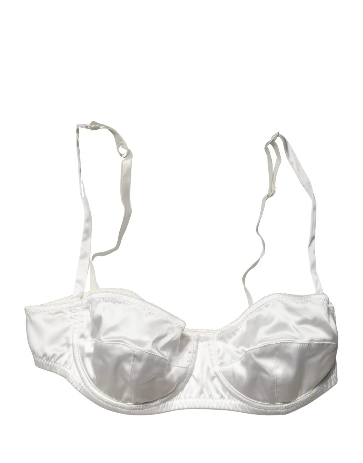 Женское бюстгальтер балконет с полупуш-ап чашечками Semi-Pad Underwire Balconnet Bra Dolce & Gabbana, White — фото 3