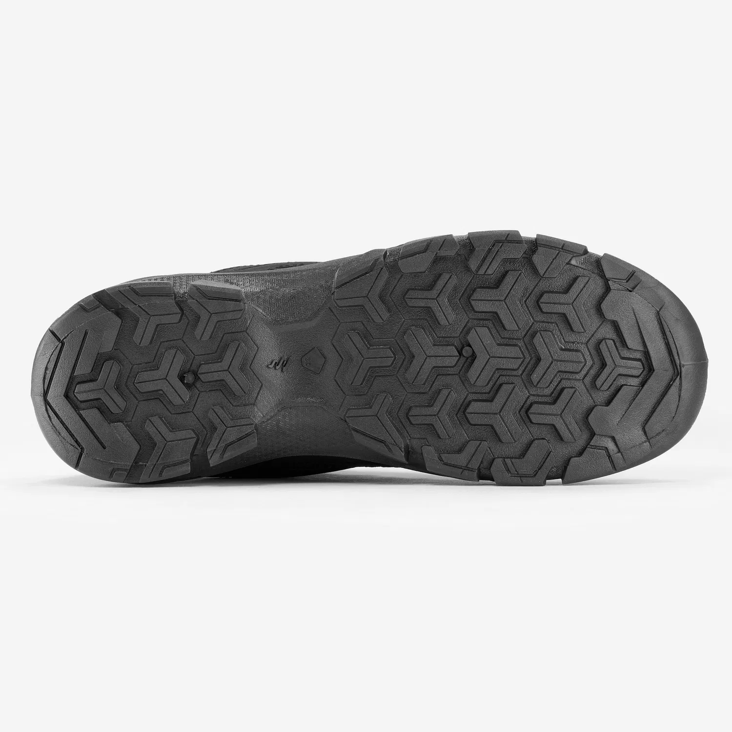 Детские ботинки для ходьбы с шнуровкой Wanderschuhe Kinder NH100 Quechua, Rauchschwarz Baltikblau — фото 4