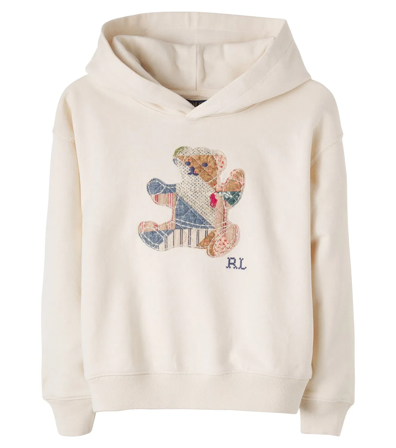 Худи хлопковое с капюшоном Polo Ralph Lauren Kids, белый