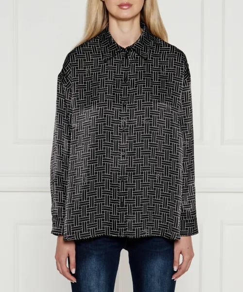 

Рубашка из плетеной ткани Regular fit Kenzo, черный