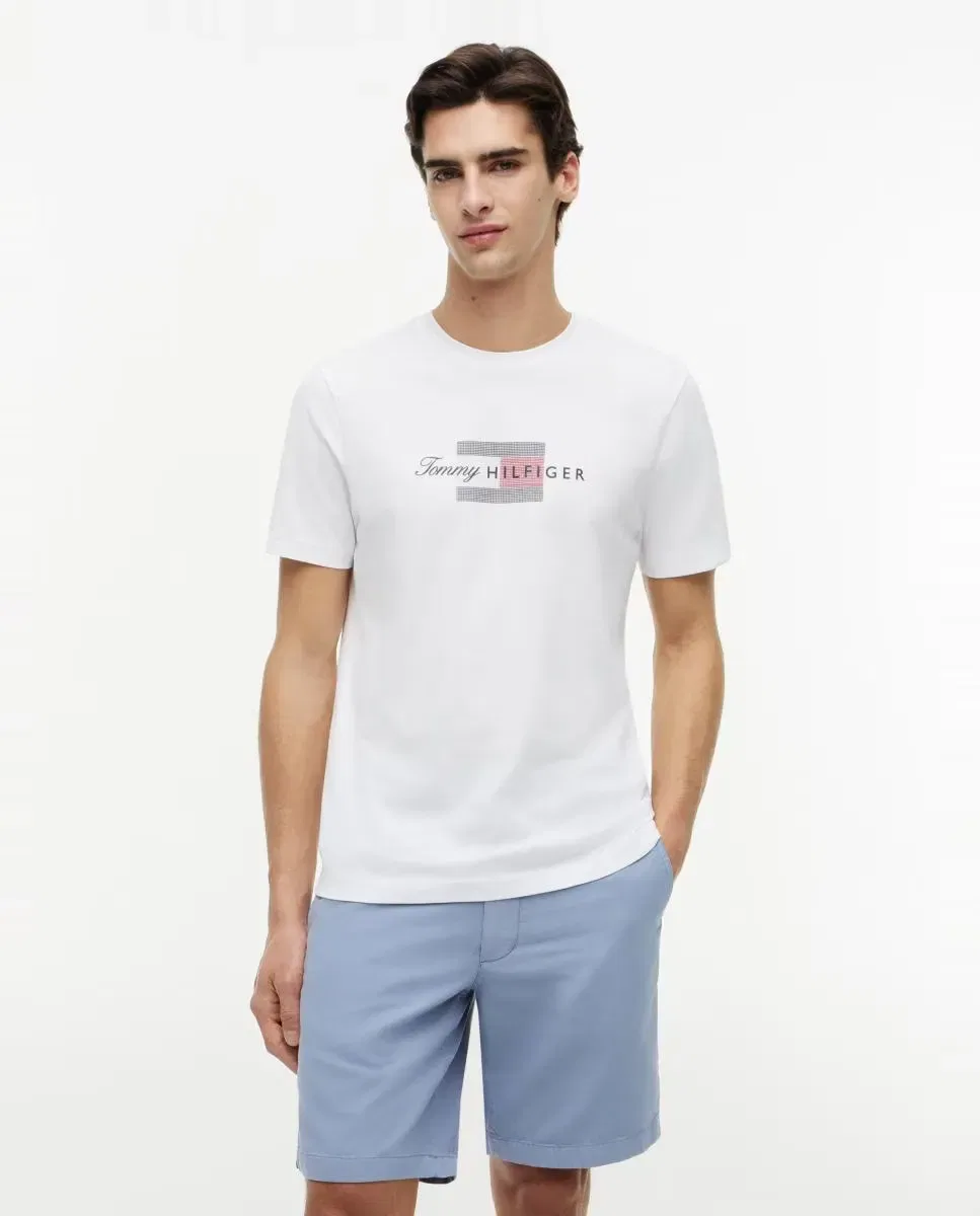 Мужская футболка с принтом Tommy Hilfiger, White