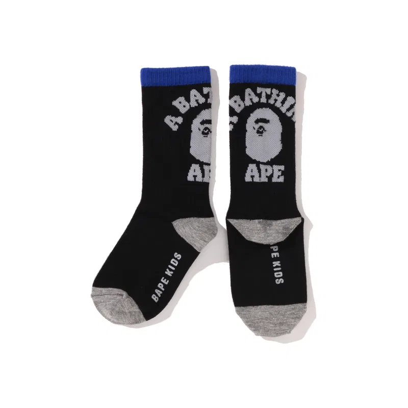 Детские носки с принтом Moderate Home A BATHING APE, White Whx — фото 4