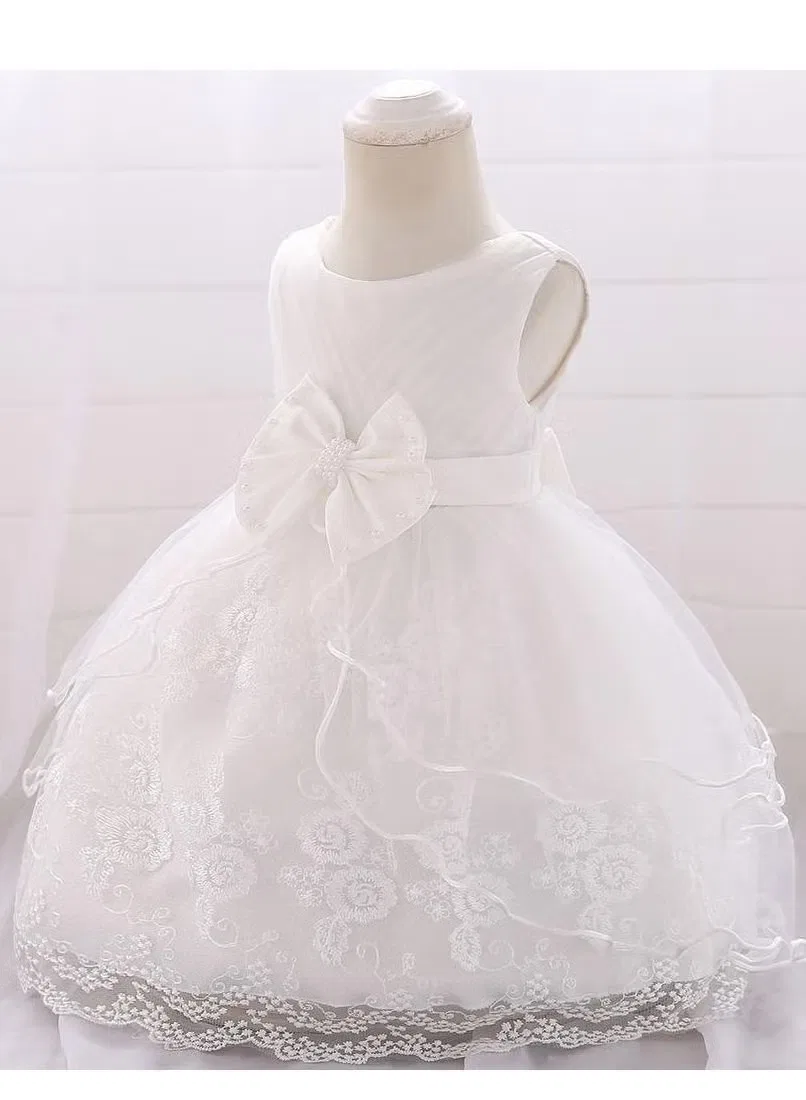 Платье для новорожденной с пышной юбкой Best Gift Fashion, белый — фото 2