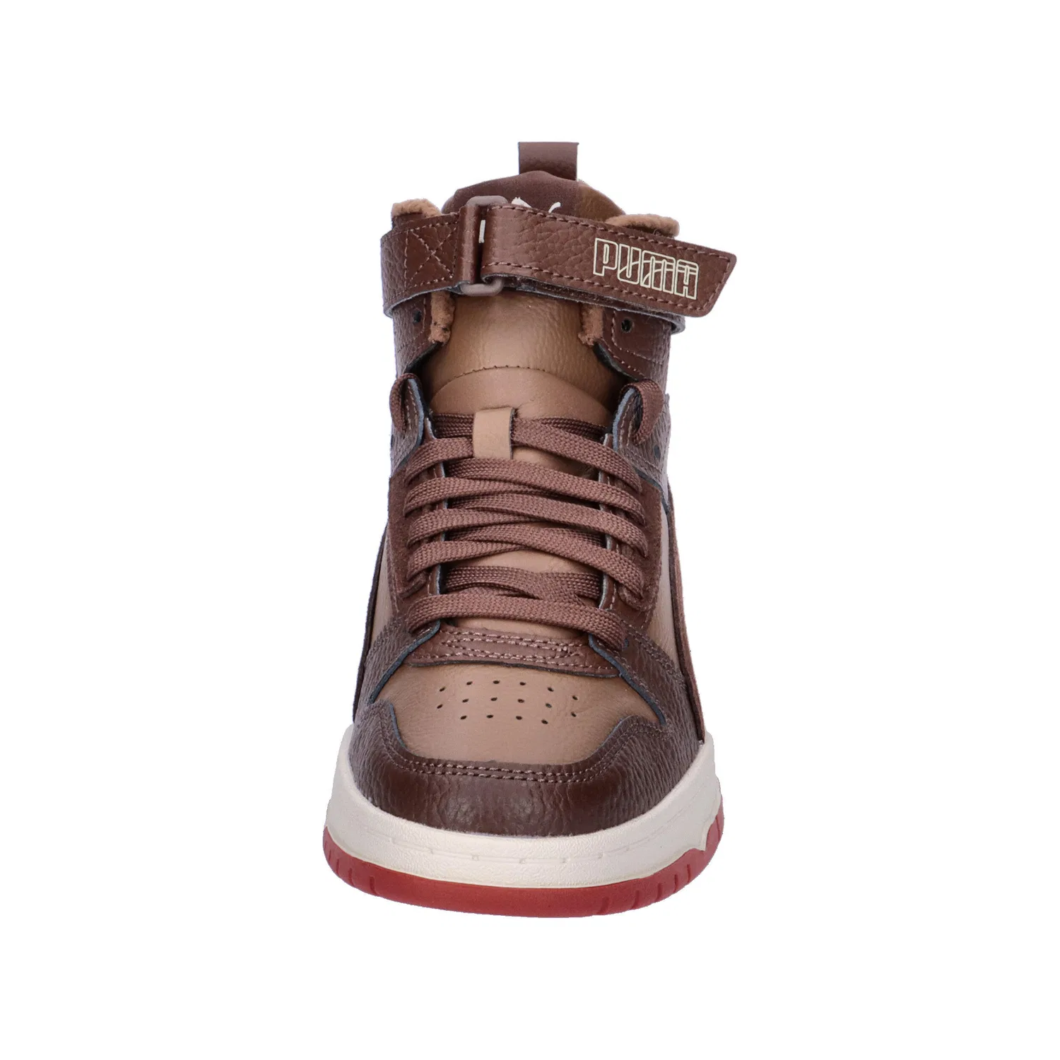 Детские кроссовки с кожаным верхом RBD Game WTR Jr Puma, Braun — фото 3